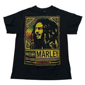 Bob Marley Roots • Rock • Reggae Size M Black Tee (Retail $30)